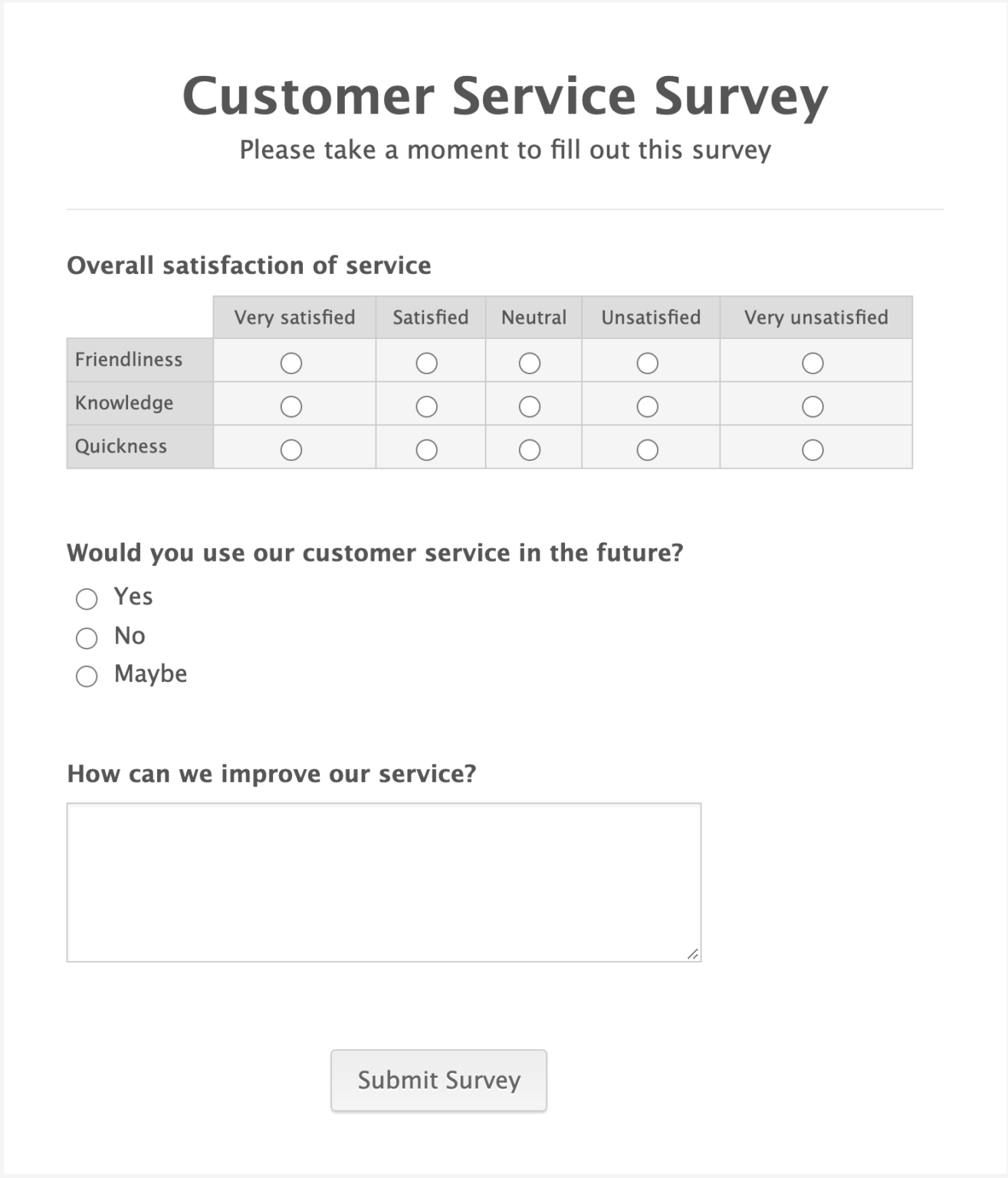 How To Create A Solid Customer Satisfaction Survey Jotform