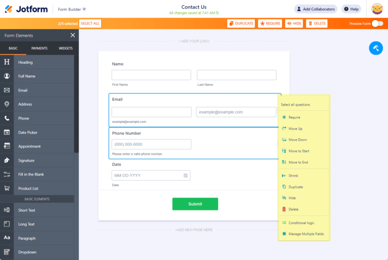 How to Manage Multiple Fields