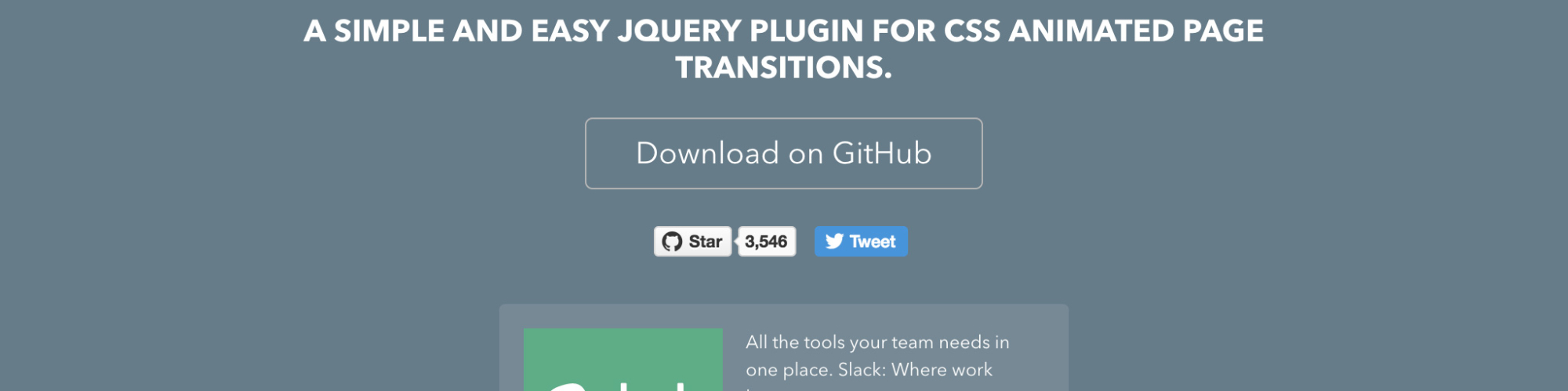 Animsition: User-Friendly jQuery-Plugin for Animated Page Transitions