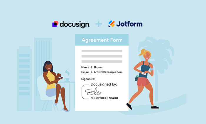 How to create Docusign forms with Jotform’s widget