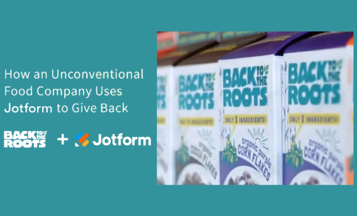 How an Unconventional Food Company Uses Jotform to Give Back