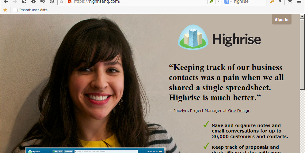 Easy Contact Management with Highrise