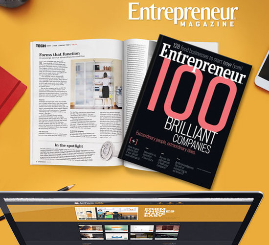 Read About Jotform in Entrepreneur Magazine