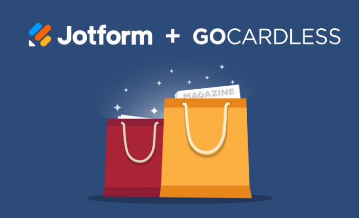 Accept direct debit payments with Jotform and GoCardless