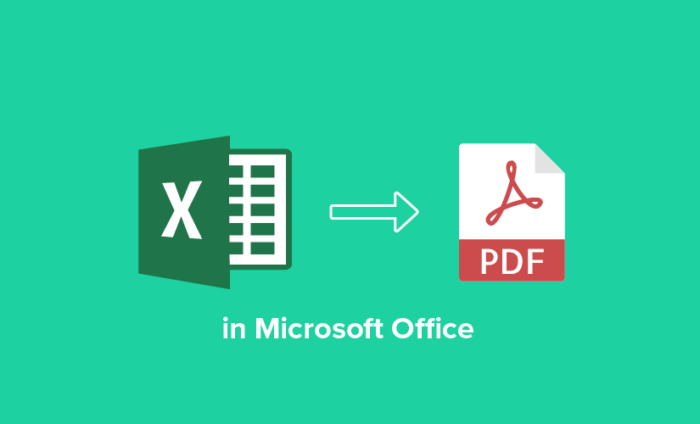 How to convert Excel to PDF in Microsoft Office