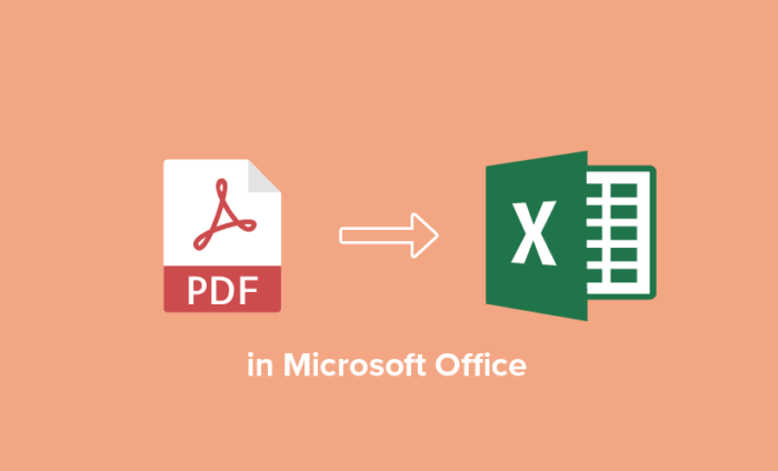 How to convert PDF to Excel in Microsoft Office