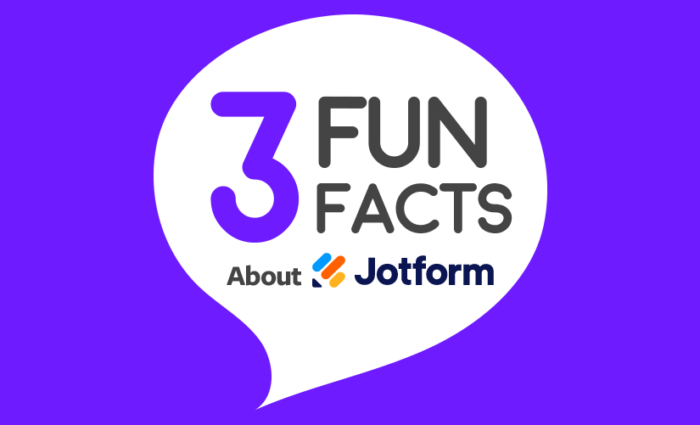 Get to know Jotform with 3 fun facts