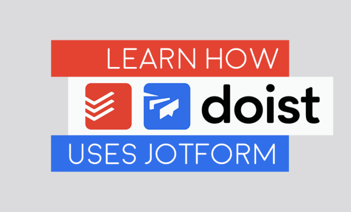 How Doist productivity apps use Jotform