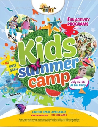 10 beautiful summer camp flyer templates | The Jotform Blog