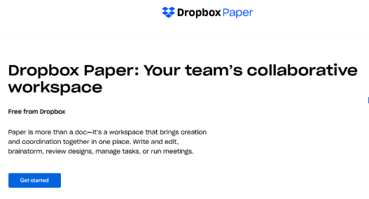 exporting dropbox paper