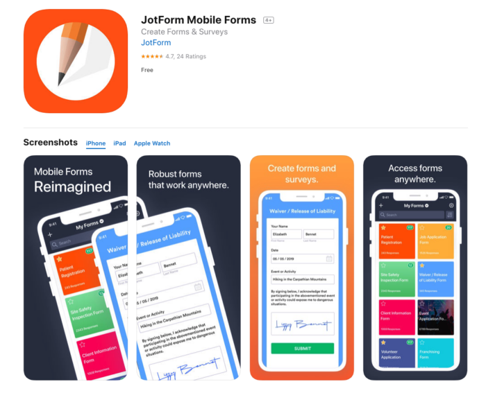 JotForm Mobile Forms