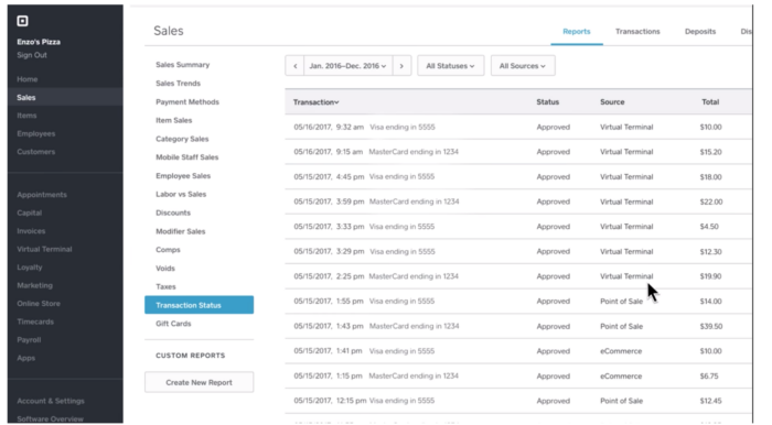 The basic and high-level features of Square Dashboard | The Jotform Blog