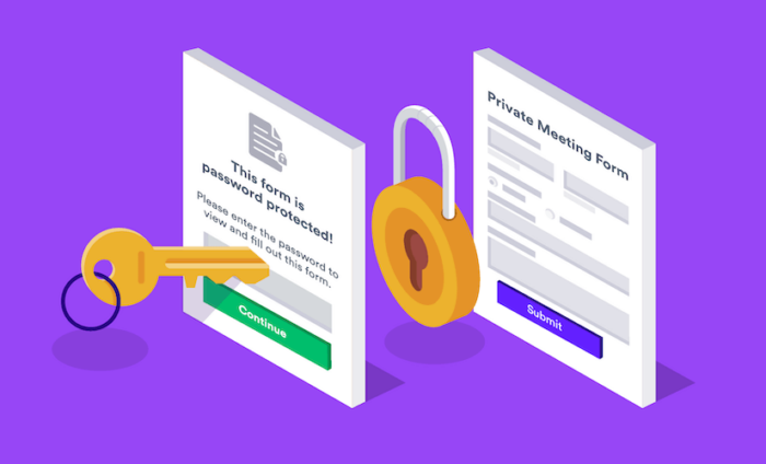 Announcing password protected forms