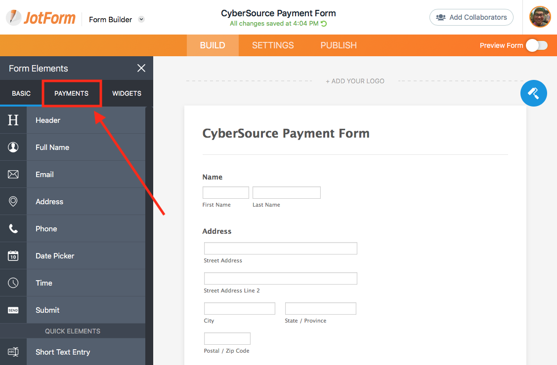 Introducing JotForm + CyberSource: A secure way to get paid | The ...