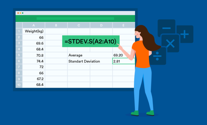 Come calcolare la deviazione standard con Excel