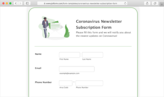 10 form templates to tackle the coronavirus | The Jotform Blog