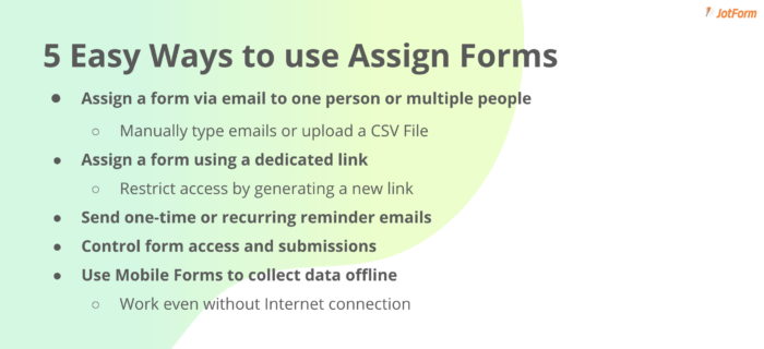 Webinar Everything You Need To Know About Jotform S Assign Forms Feature The Jotform Blog