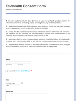 assignment of benefit and signature requirements for telehealth services