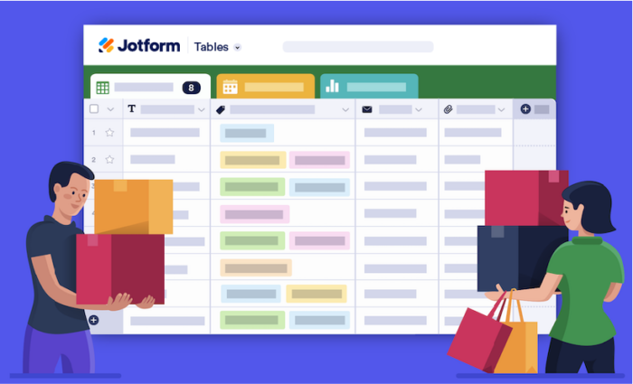 How to use Jotform Tables to facilitate giving