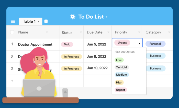 How to create a to-do list in Airtable