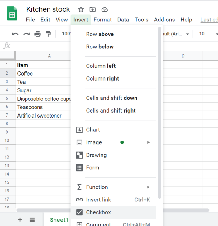 How to insert a checkbox in Excel | The Jotform Blog