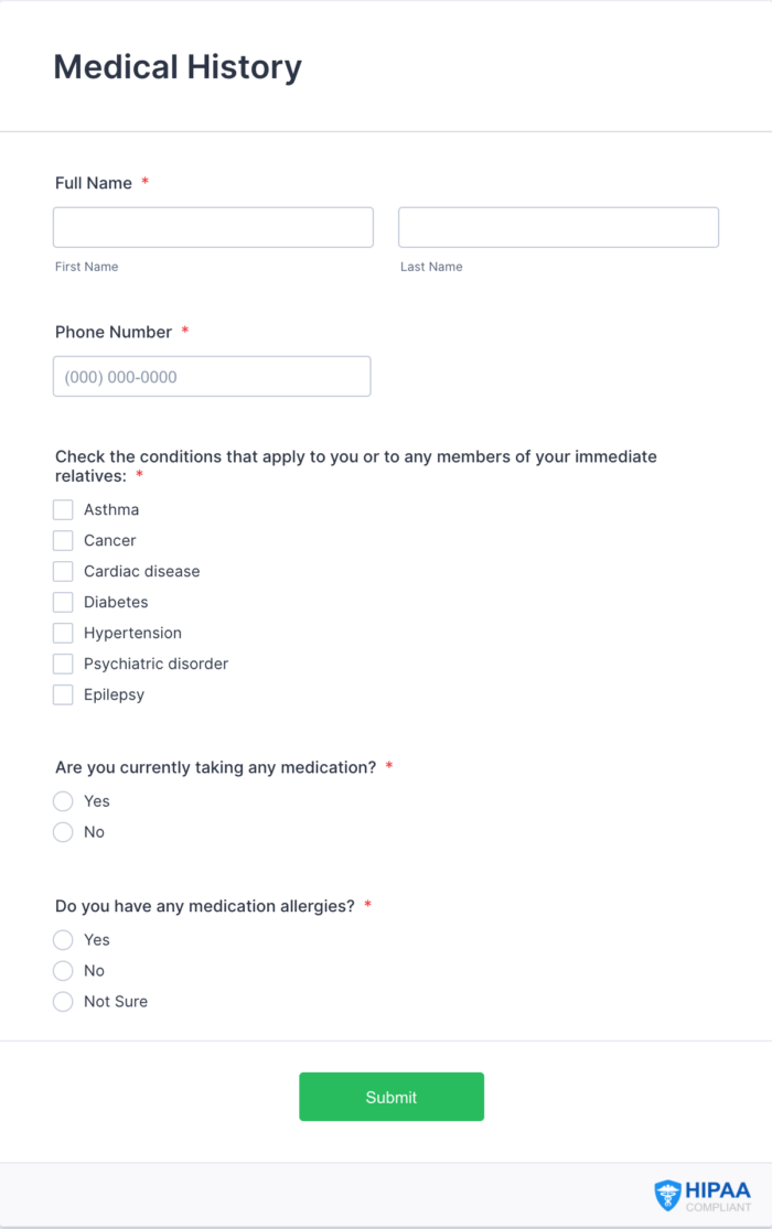 hipaa jotform login