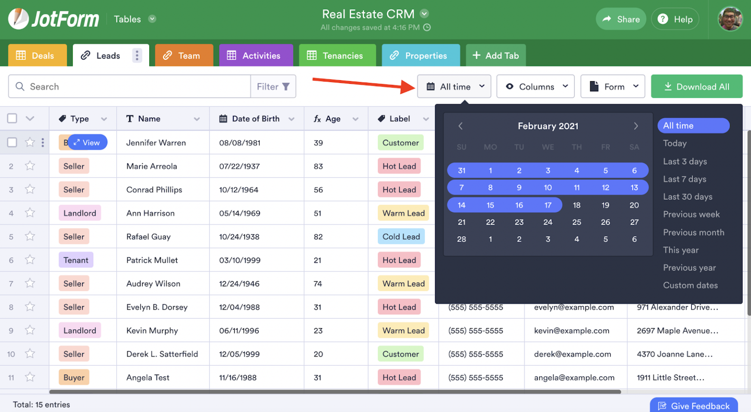 How to create a CRM with Jotform Tables The Jotform Blog