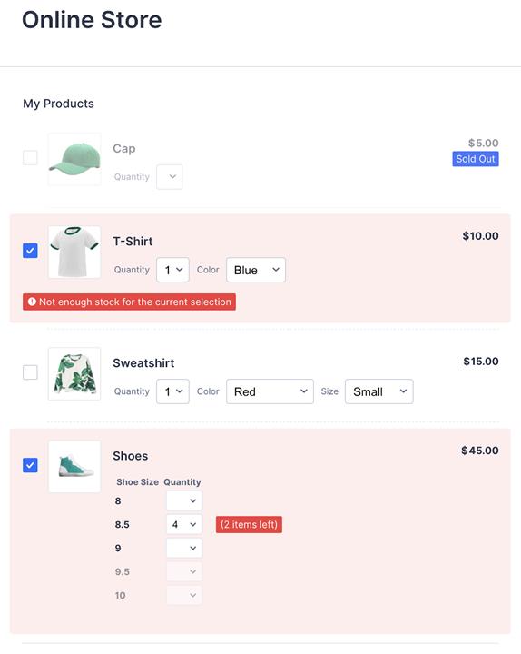 How to Enable and Manage Product Stocks in Payment Fields