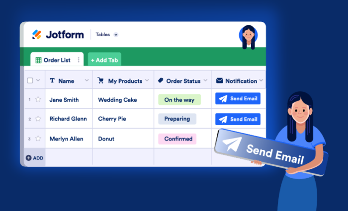 Announcing Jotform Tables Action Buttons