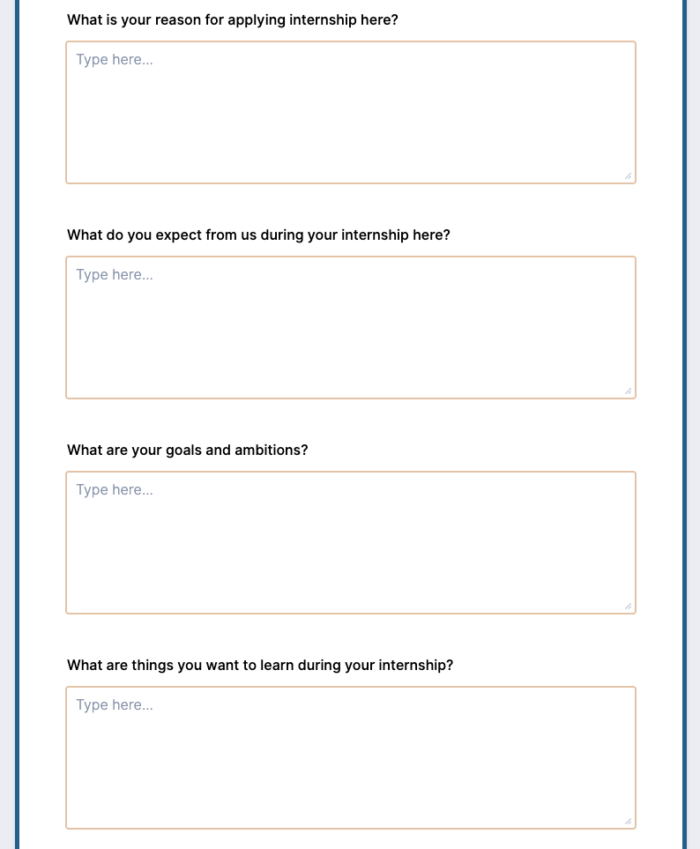  Formulaire de demande de stage d'été questions 