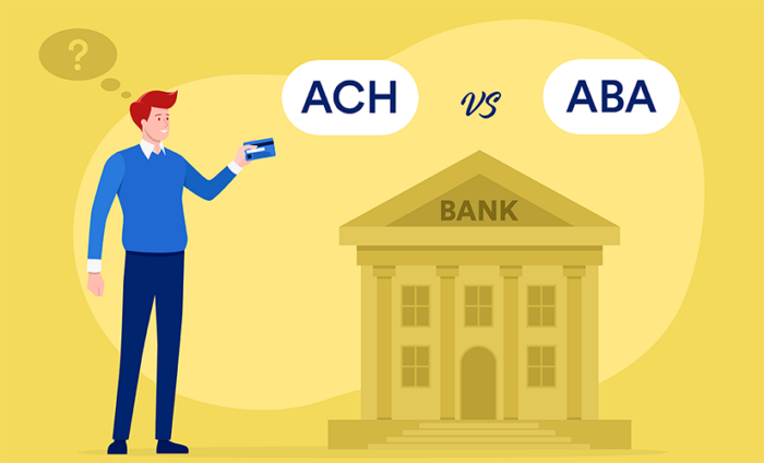 ABA vs ACH routing numbers