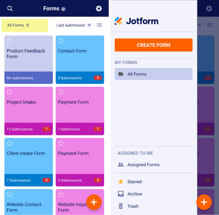 How to View Your Forms and Submission Data in Jotform Mobile Forms App