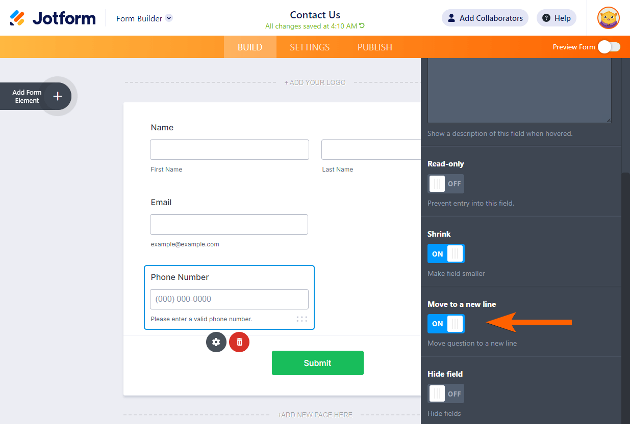 Cara Memposisikan Elemen Formulir Di Jotform | LaptrinhX