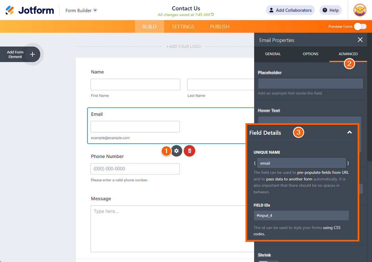 Get field id. Settings form. Uploadcare. Builder перевод. Uploadcare js.