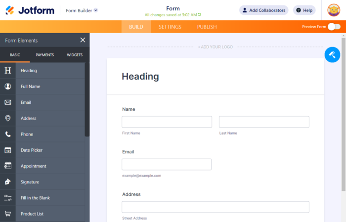 Quick Overview of Form Elements