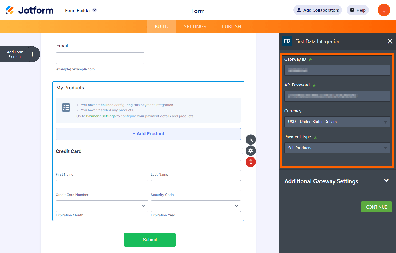 How To Integrate First Data (US) With Jotform