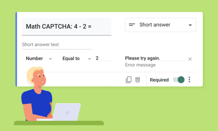 Comment ajouter un CAPTCHA aux formulaires Google