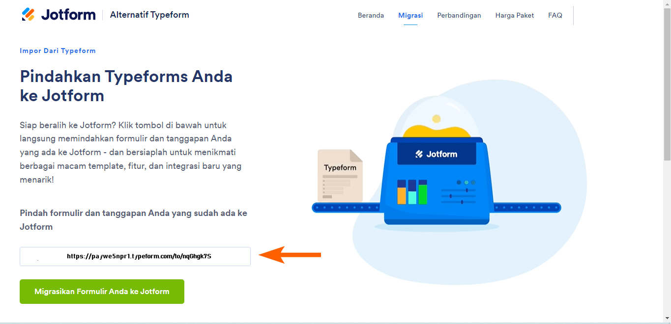 Cara Mengimpor Formulir Anda Dari Typeform Ke Jotform