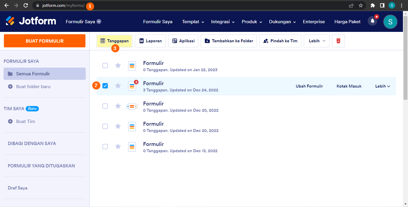 Cara Mengekspor Data Formulir ke Excel