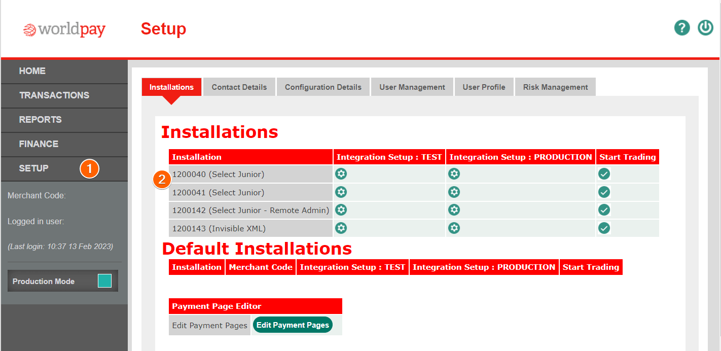 Getting The Installation ID And Enabling Payment Response URL For   Worldpay Uk Installation Id 