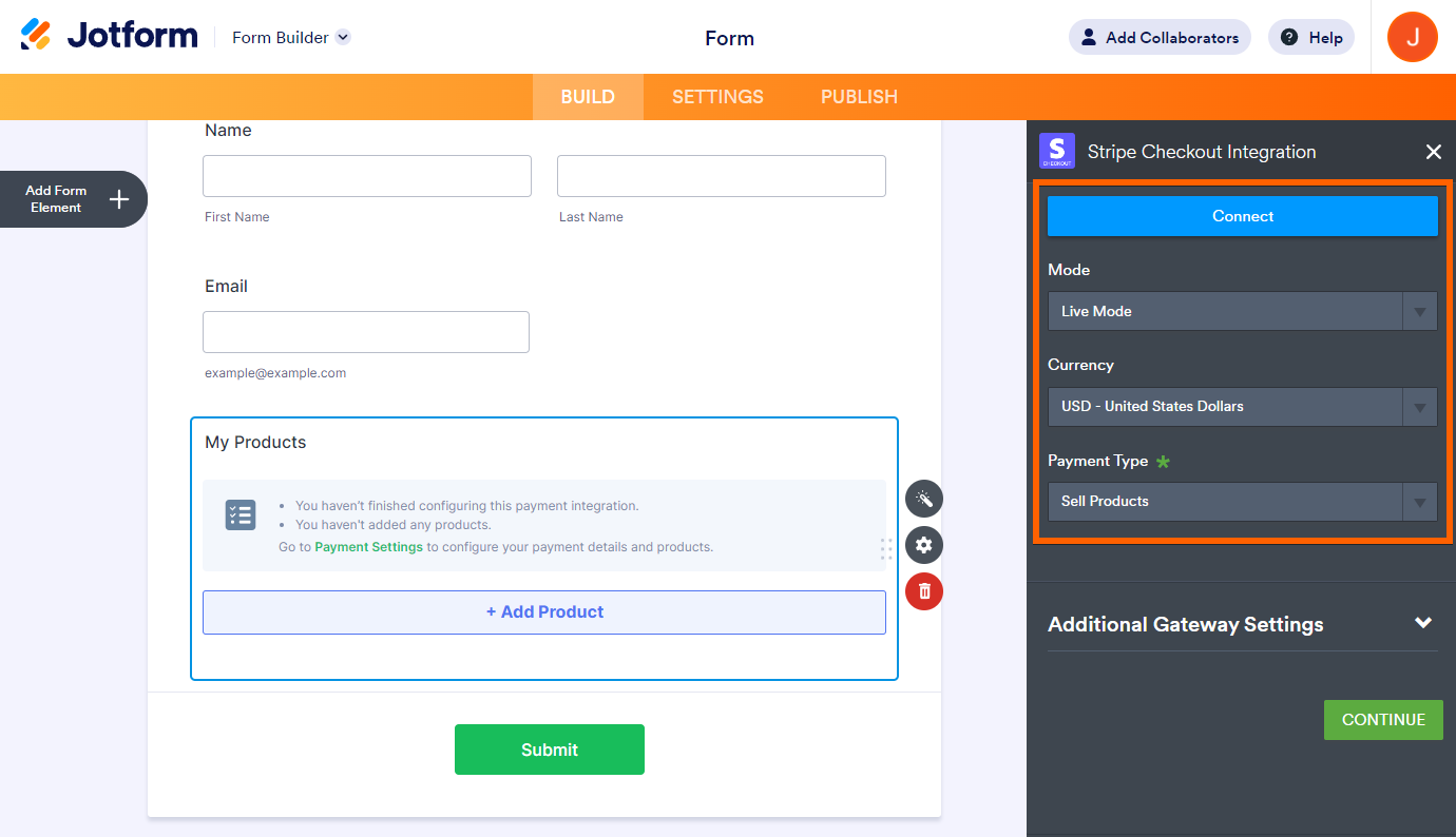 How to Integrate Stripe Checkout With Jotform