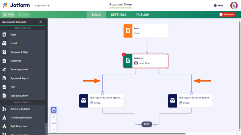 How To Set Up An Approval Element In Jotform Approvals