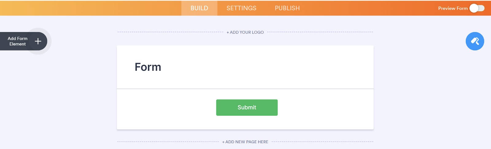 Screenshot of Jotform’s Form Builder