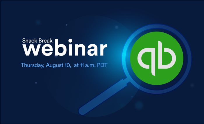 Snack break webinar: QuickBooks integration