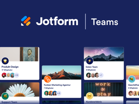 Ankündigung Von Jotform Teams