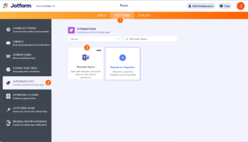 How To Integrate Microsoft Teams With Jotform