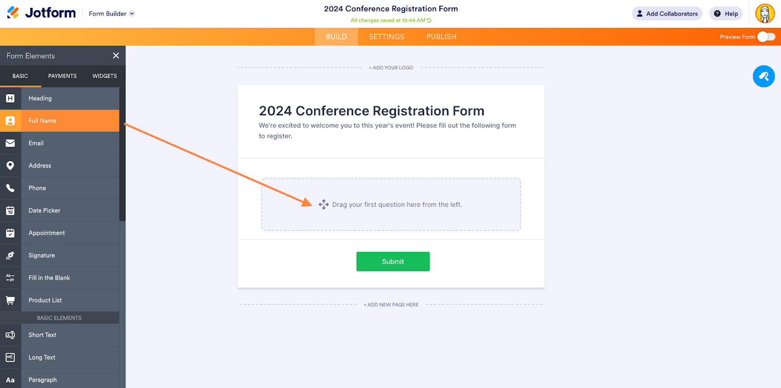 How to create a Google Form for registration in 20   The Jotform ...