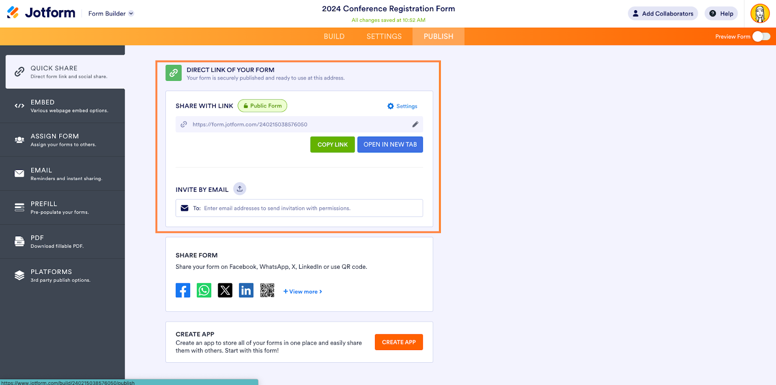 How to create a Google Form for registration in 20   The Jotform ...