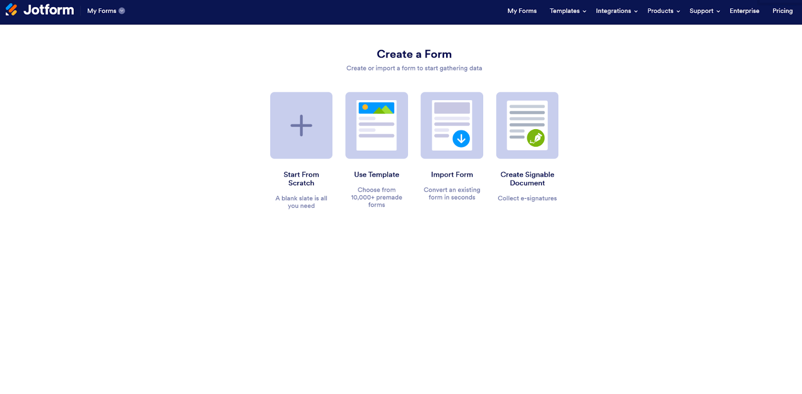 Create a Form Page of Jotform Form Builder