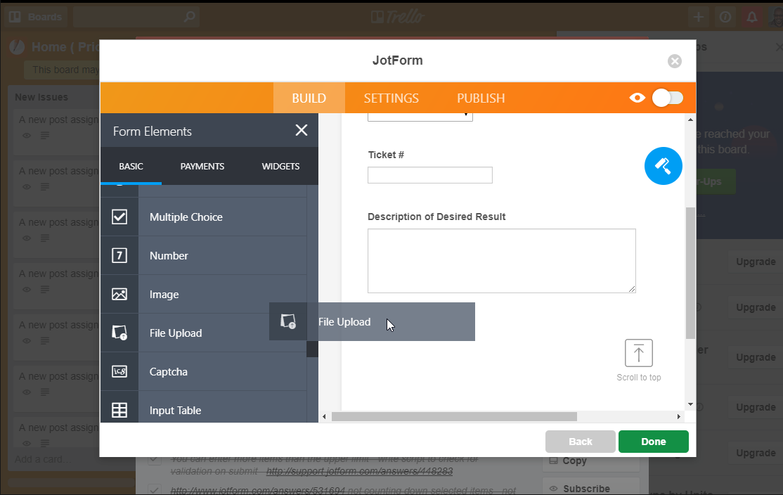 Jotform trello